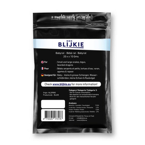 Gefrorene Ratten Baby (pro =20 X 10 gr. )