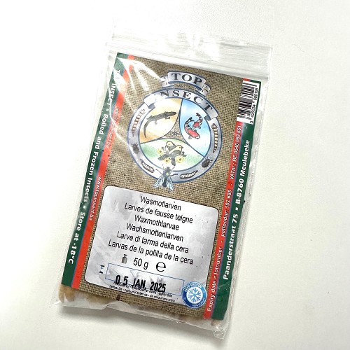 Wachsmottenlarven tiefgekühlt 50 gram