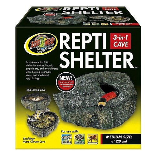 Repti Shelter 3-in-1 Cave, MED